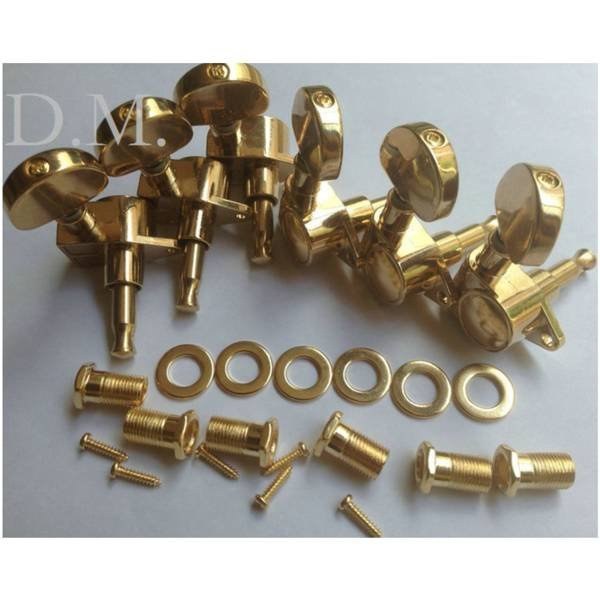 Klucze do gitary elektrycznej olejowe Kera Audio KLPS134 Gold (3+3)