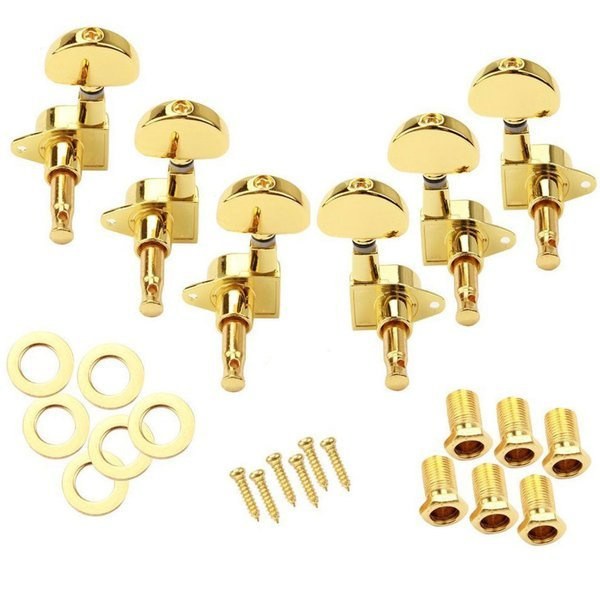 Klucze do gitary elektrycznej olejowe Kera Audio KLPS134 Gold (3+3)