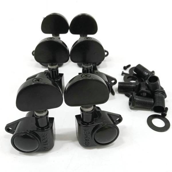 Klucze do gitary elektrycznej olejowe Kera Audio KLPS134 Black (3+3)