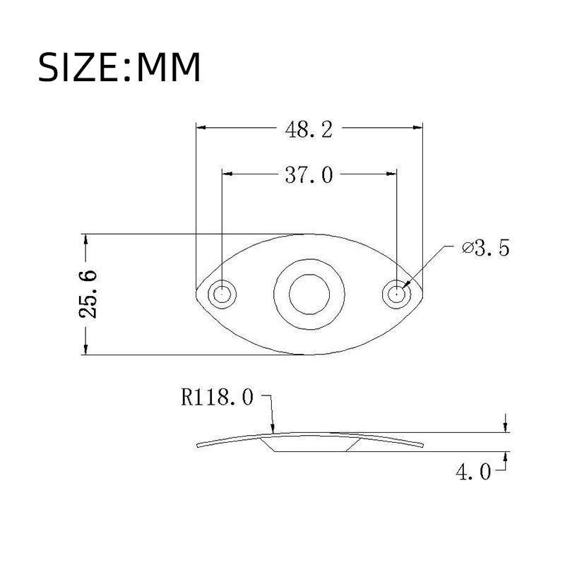 Gniazdo Jack 6,3mm do gitary MSP32 złoty