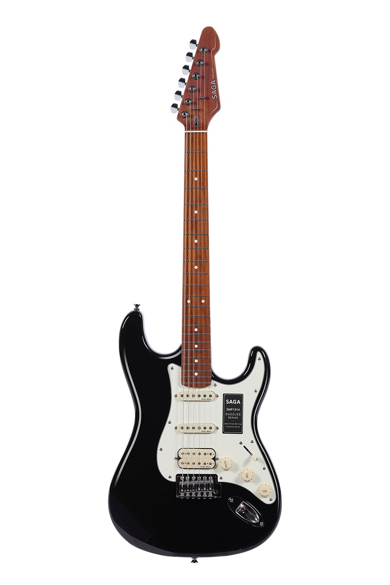 Gitara elektryczna SAGA SMF1314H BK (HSS)