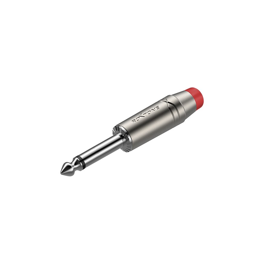 Wtyk typu Jack 6.3mm mono Roxtone RJ2PP-RD-NN