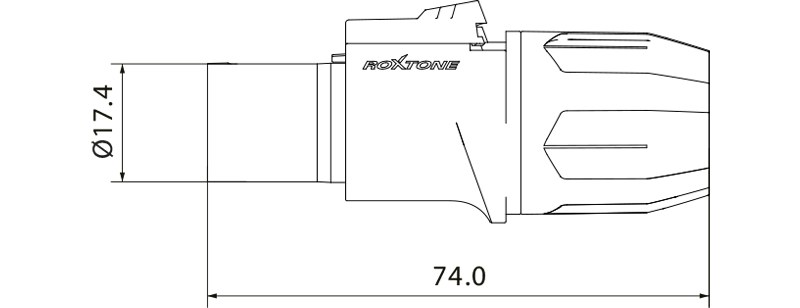 Wtyk zasilania power-out Roxtone RAC3FCO