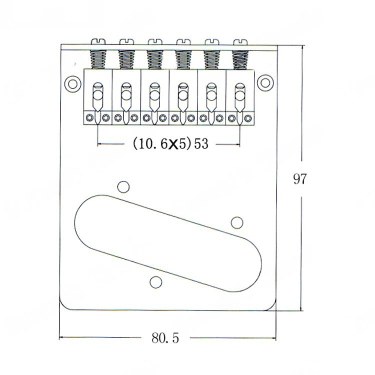 Mostek do gitary elektrycznej Kera Audio M-TE-0670