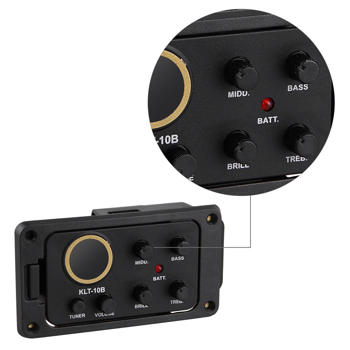 Pickup aktywny do gitary z tunerem zestaw Kera Audio KLT-10B