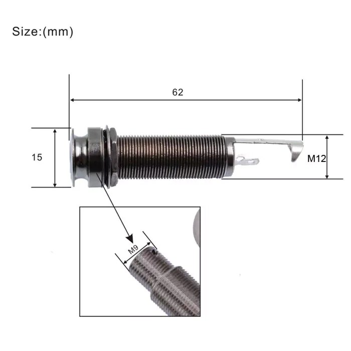 Gniazdo Jack 6,3mm do gitary MSP40