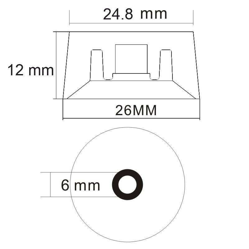 Gałka do gitary Kera Audio GLP0110 Czarny/Biały