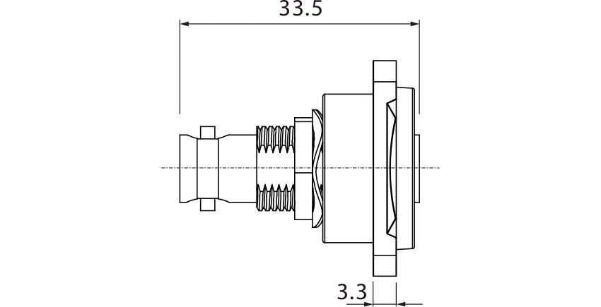 Gniazdo tablicowe dwustronne typu BNC Roxtone RAB75D-B