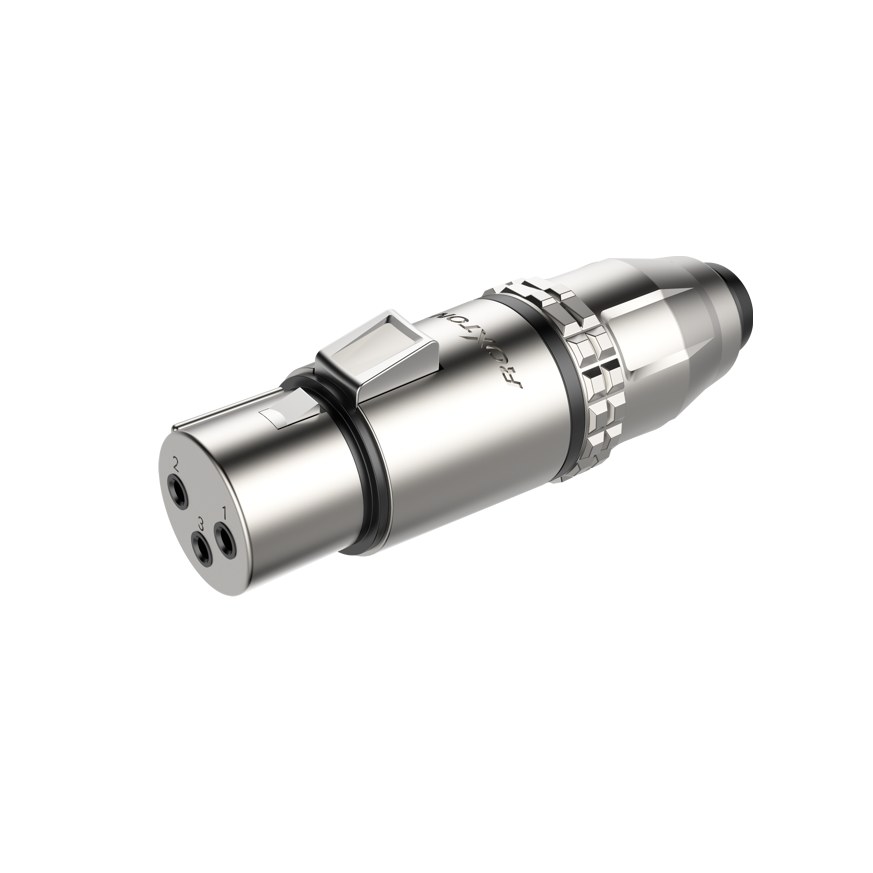 Złącze wodoodporne IP67 typu XLR Roxtone RX3FWP-NG