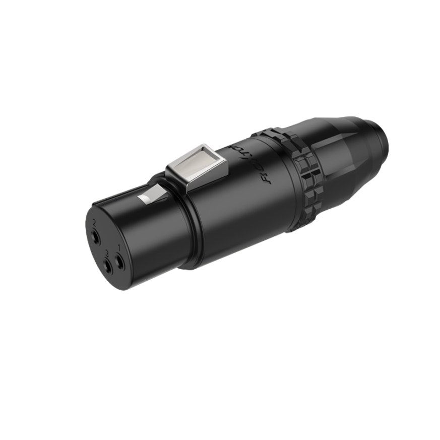 Złącze wodoodporne IP67 typu XLR Roxtone RX3FWP-BG