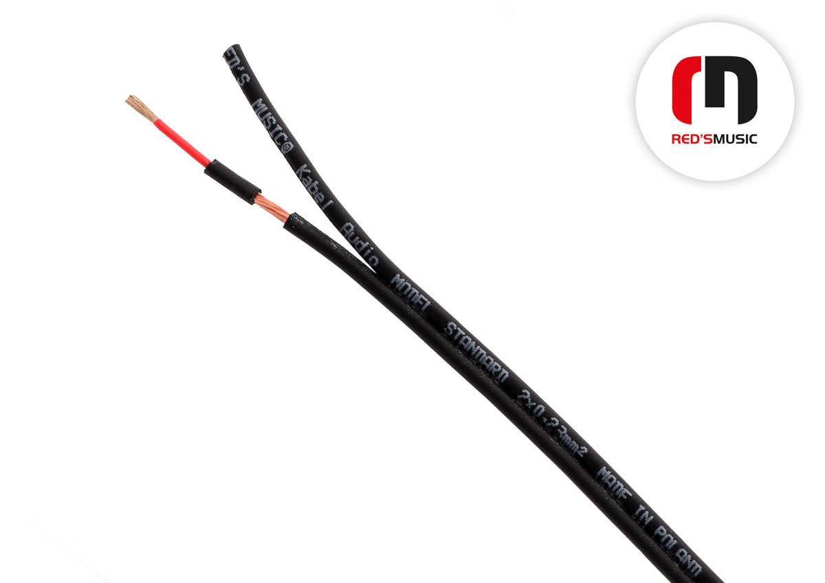 Kabel audio REDS MUSIC INS2-S 100 (STRONGER) - 2 x 0.23mm² — cena za 1 m