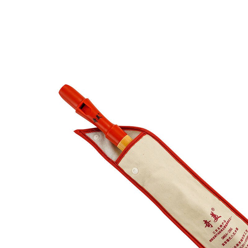 Flet prosty drewniany sopranowy QM8A-28G-Red