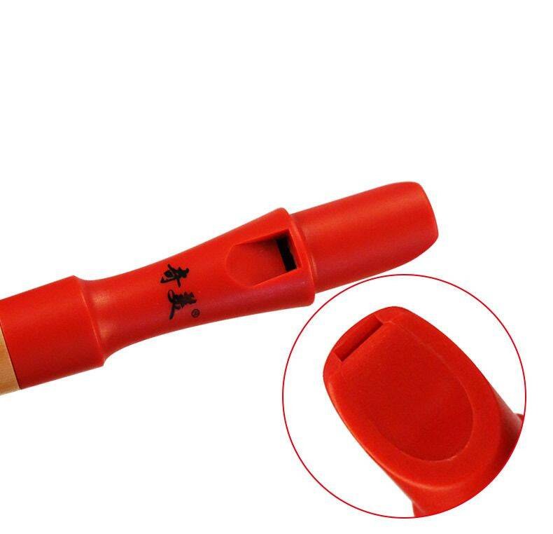 Flet prosty drewniany sopranowy QM8A-28G-Red