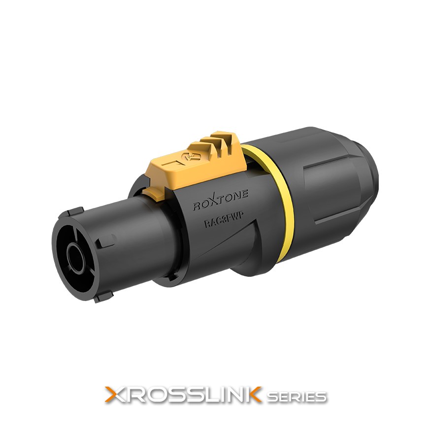 Wtyk zasilania IP65 Roxtone RAC3FWP