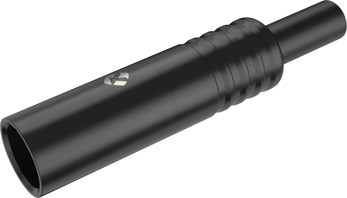 Złącze kabla Mini XLR męskie 3-pinowe Roxtone RMX3M-B