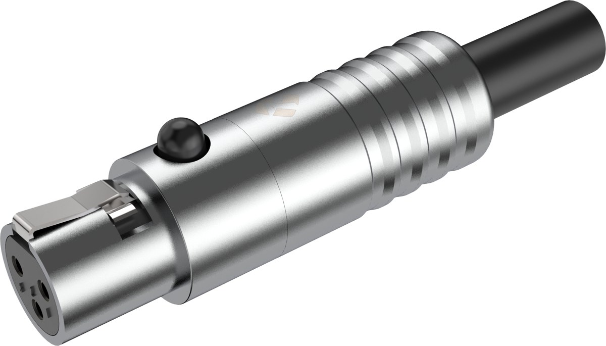 Złącze kabla Mini XLR żeński 3-pinowe Roxtone RMX3F-C