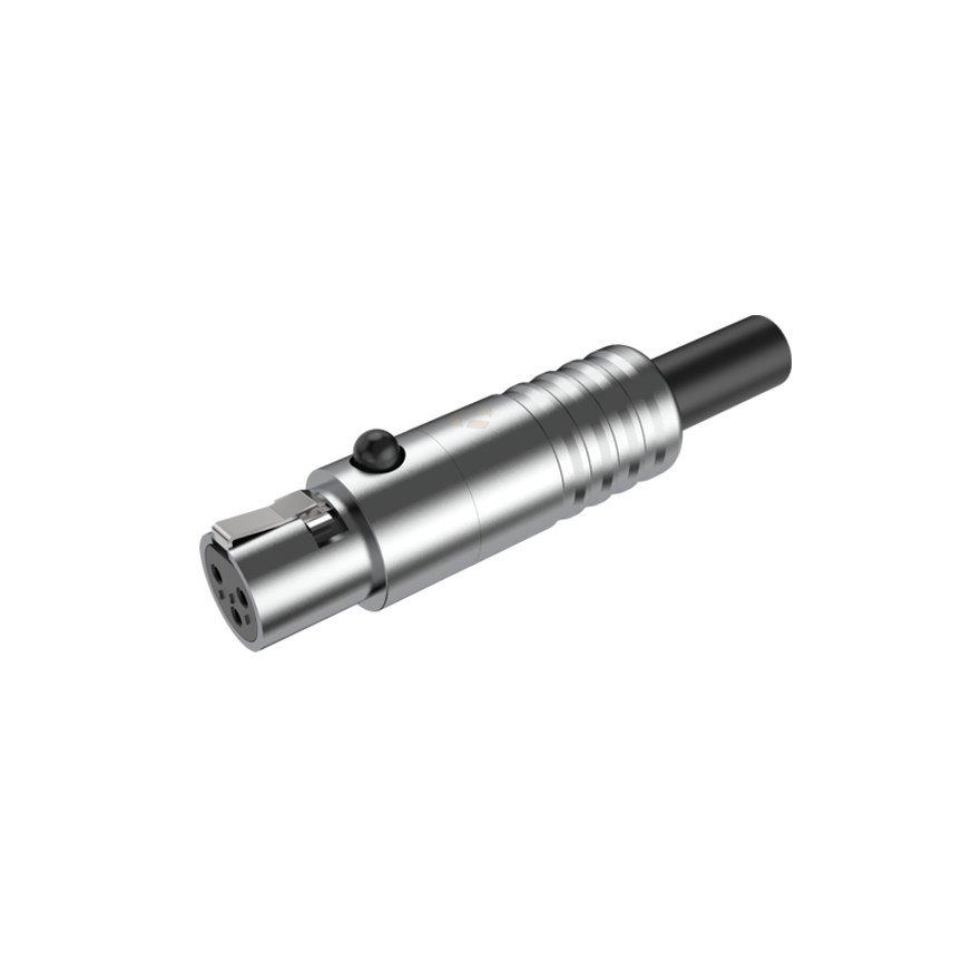 Złącze kabla Mini XLR żeński 3-pinowe Roxtone RMX3F-C