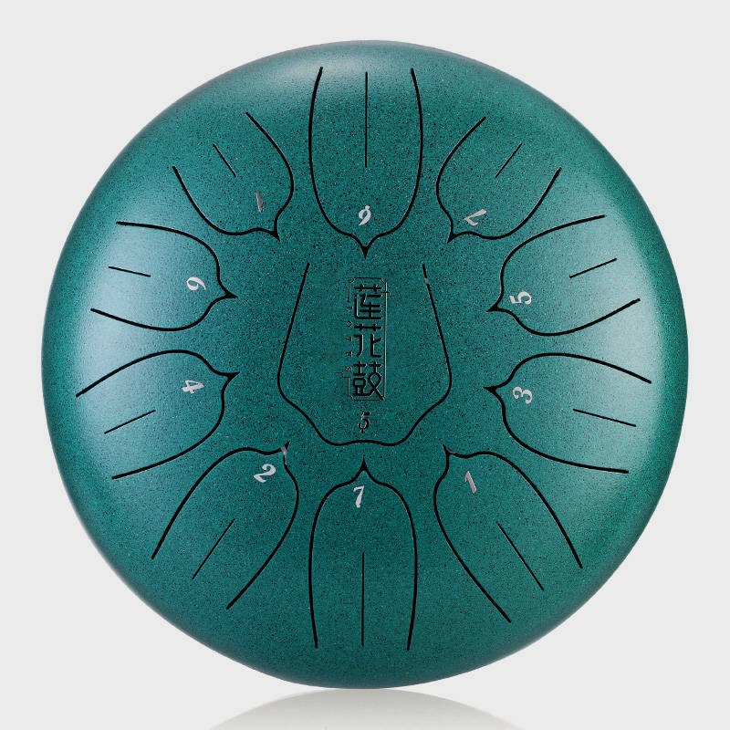 Lotus tongue drum 10" 11 ton Hluru-Huashu THL11-10-Malachite