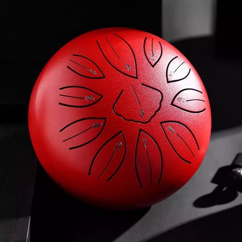 Mini Ginkgo biloba drum 6" 11 ton Hluru-Wangyou TWG11-6-Red