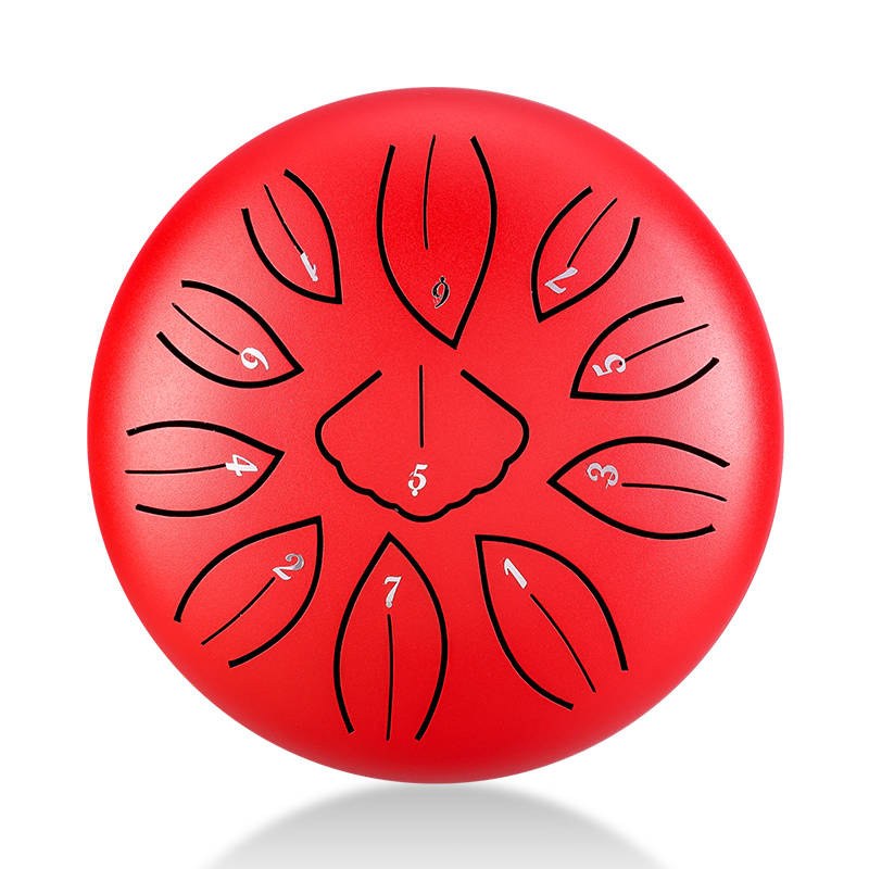 Mini Ginkgo biloba drum 6" 11 ton Hluru-Wangyou TWG11-6-Red