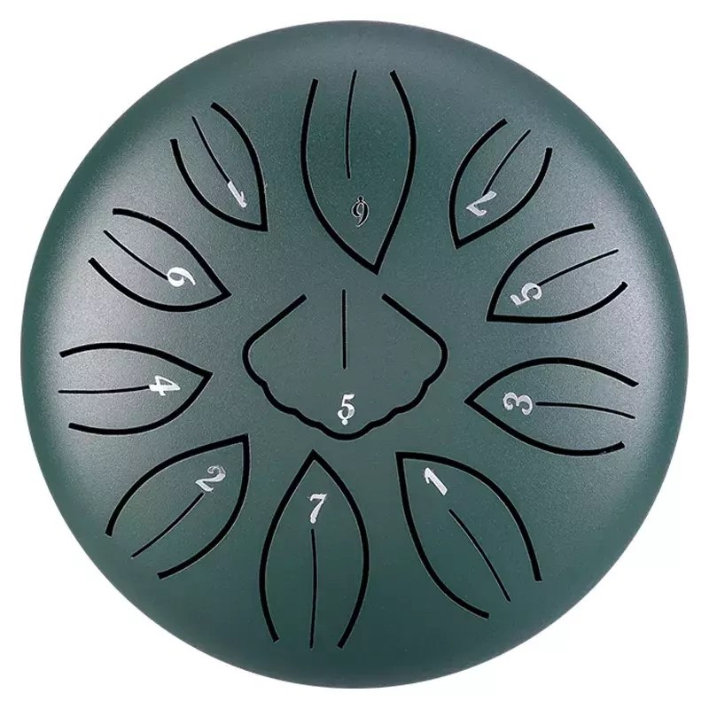 Mini Ginkgo biloba drum 6" 11 ton Hluru-Wangyou TWG11-6-Malachite