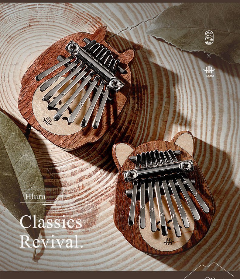 Kalimba Hluru KML8-Walnut