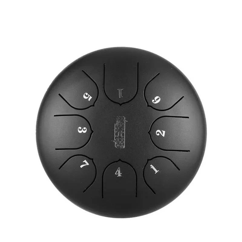 Tongue drum lotus children 6" 8 ton Hluru-Huashu TC8-6-InkBlack