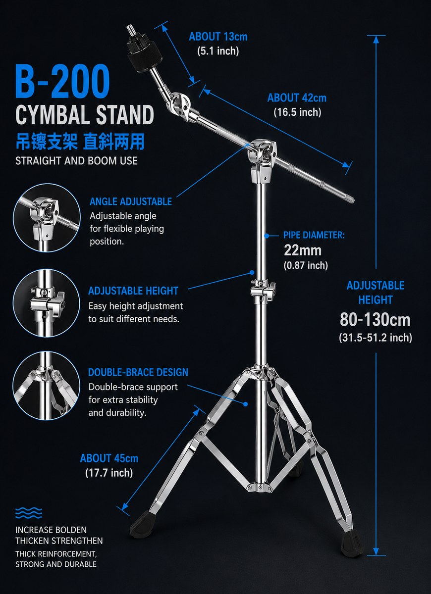 Statyw pod talerz Crash/Ride Dirty Rabbit B-200