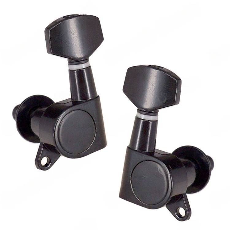 Klucze do gitary elektrycznej akustycznej, olejowe Kera Audio QFB-XFT-BK (3+3)