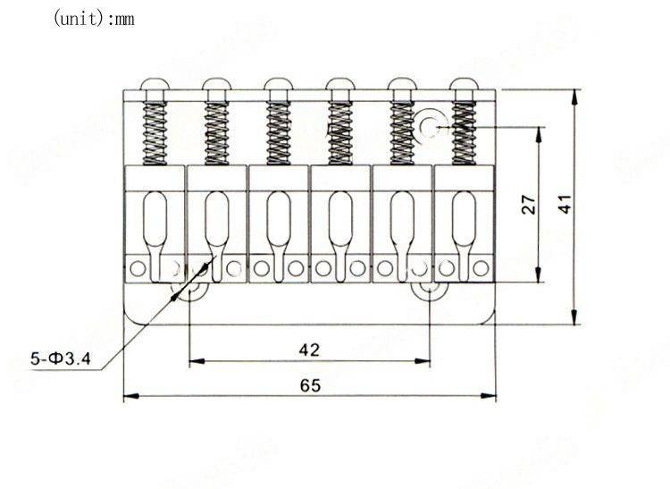 Mostek do gitary elektrycznej Kera Audio M-ST-CR-065