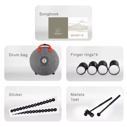 Tongue drum 11 ton 14" premium Hluru TBP11-14-JewelRed