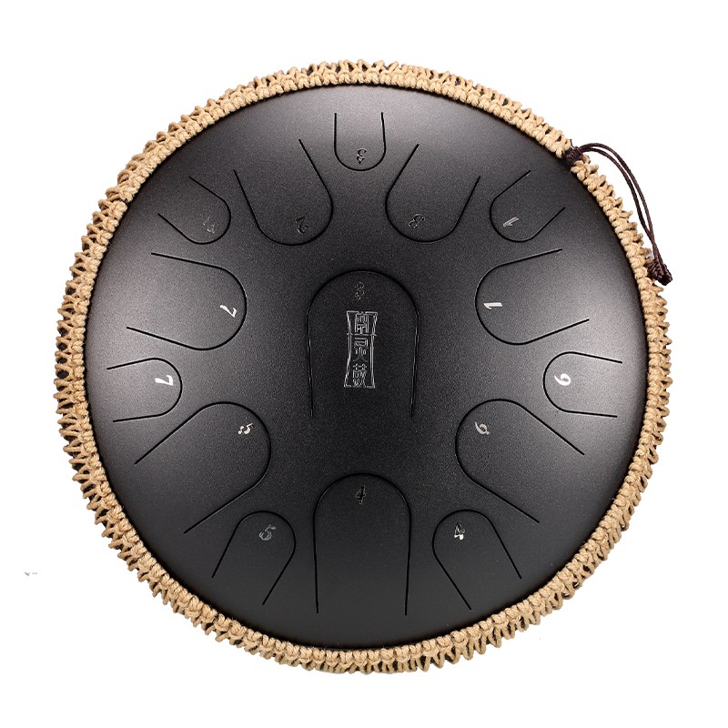 Tongue drum 15 ton 14" premium Hluru TB15-14-InkBlack
