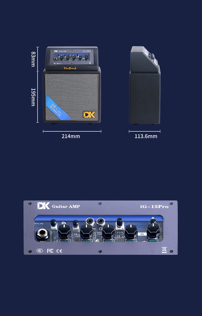Wzmacniacz do gitary elektrycznej DK Technology iG-15Pro