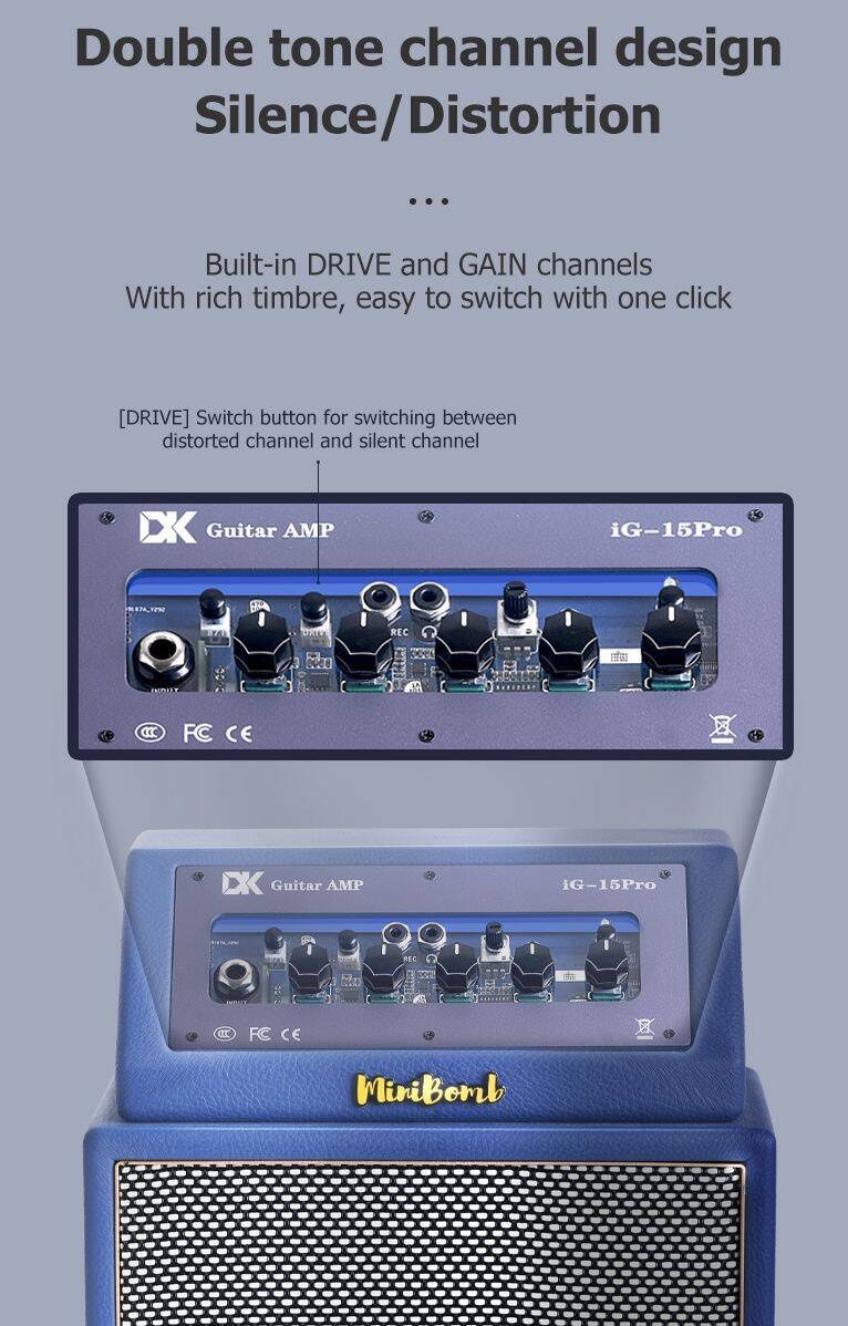 Wzmacniacz do gitary elektrycznej DK Technology iG-15Pro