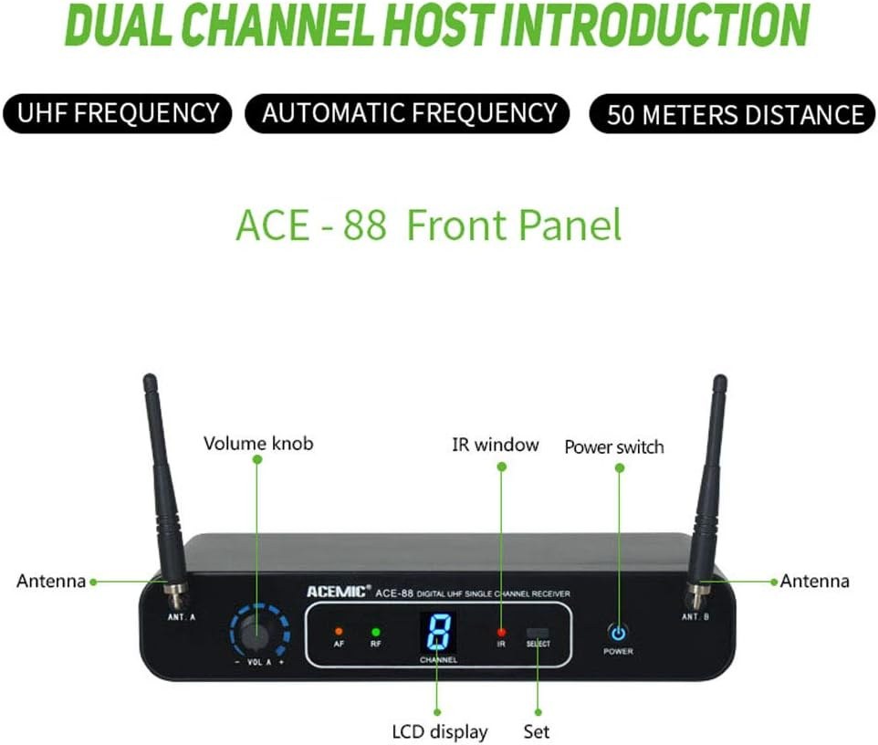 Bezprzewodowy system mikrofonowy Acemic ACE-88