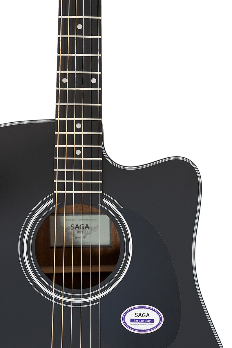 Gitara akustyczna SAGA SF600C BK
