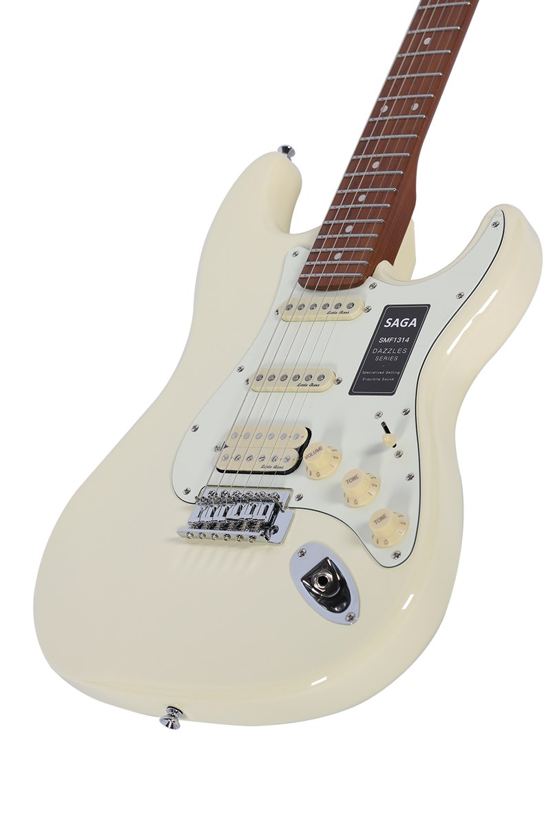 Gitara elektryczna SAGA SMF1314H WH (HSS)