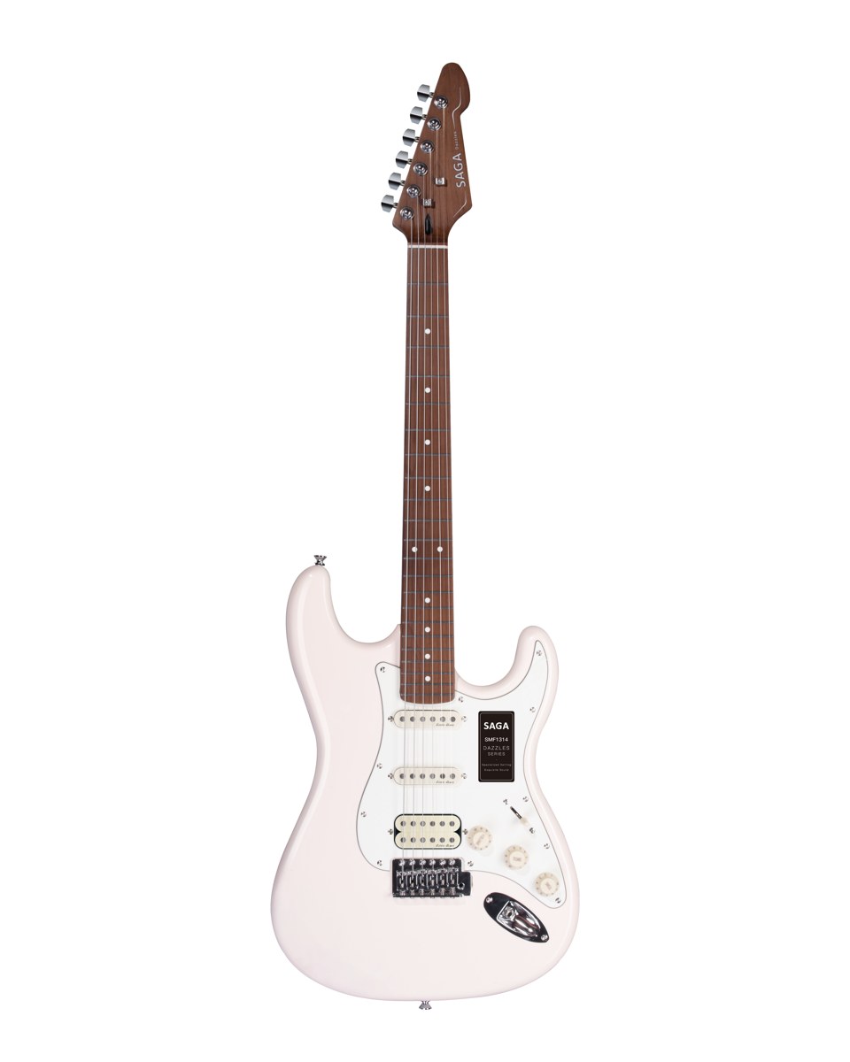 Gitara elektryczna SAGA SMF1314H WH (HSS)