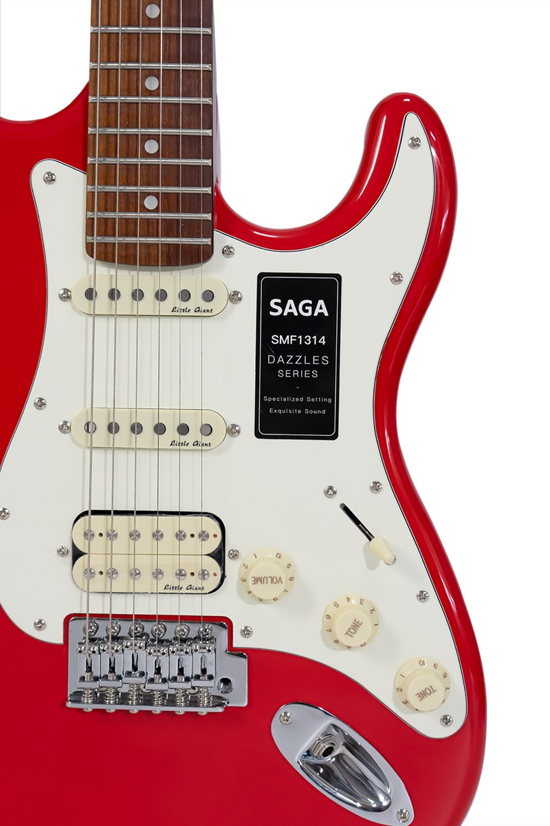 Gitara elektryczna SAGA SMF1314H RD (HSS)