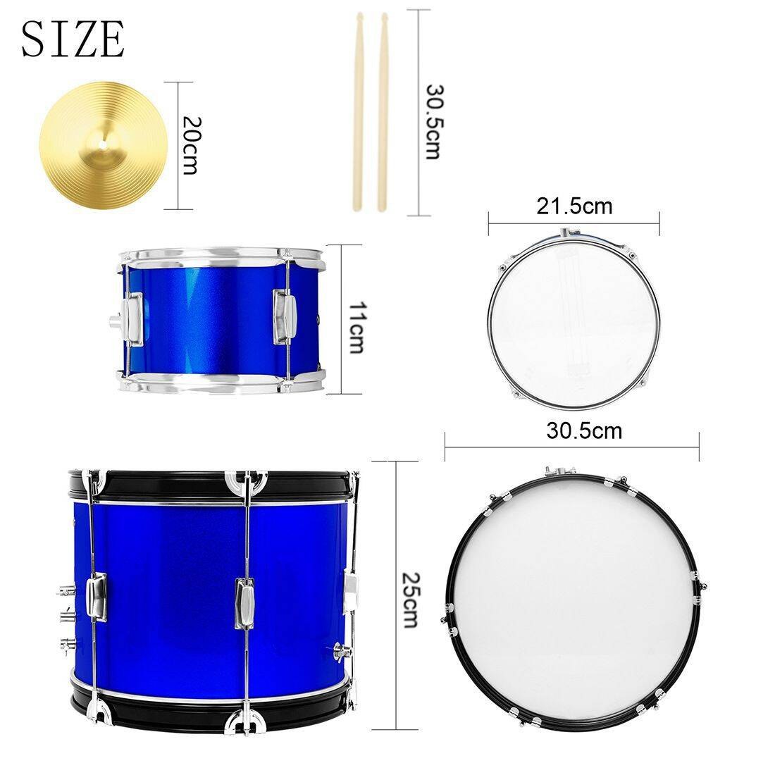 Zestaw perkusyjny dla dzieci Kera Audio ZPD-3-Blue