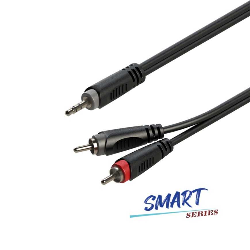 Kabel audio Jack 3.5mm stereo / 2 x RCA 6m Roxtone SAYC150L6