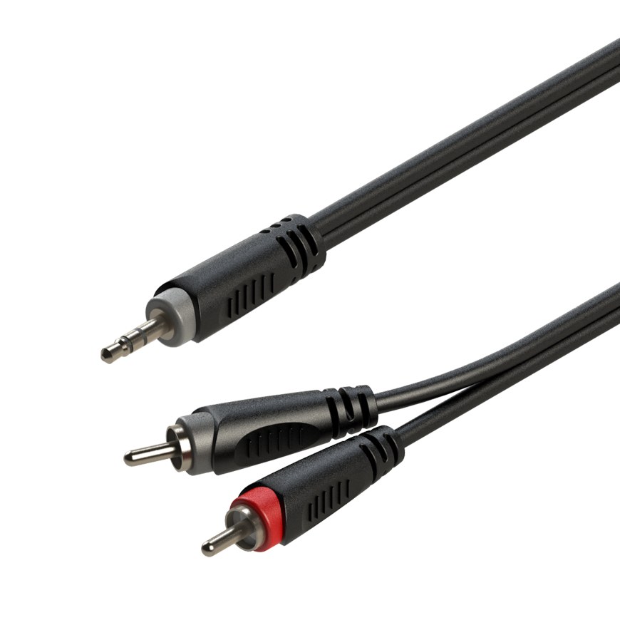 Kabel audio Jack 3.5mm stereo / 2 x RCA 6m Roxtone SAYC150L6