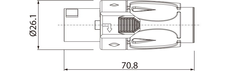 Wtyk głośnikowy niebieski 4-pin Roxtone RS4F-N-BU