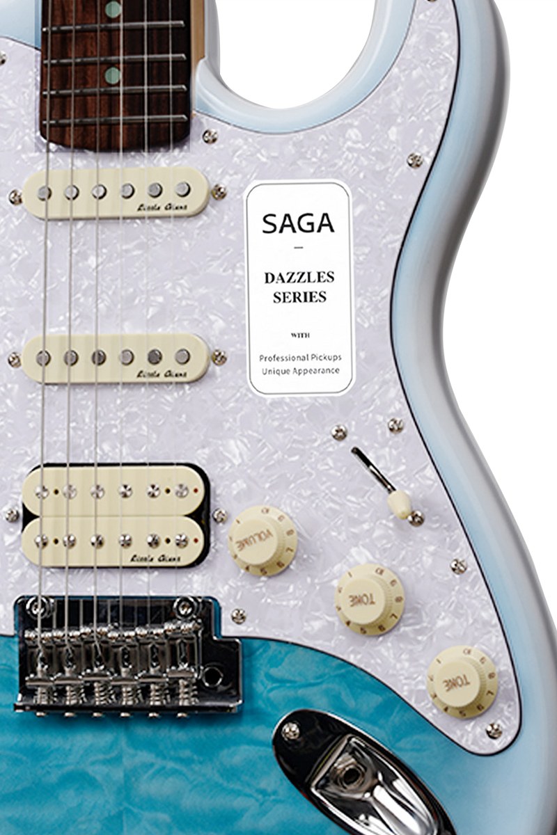 Gitara elektryczna SAGA Dazzles Cosmic Ocean (HSS)