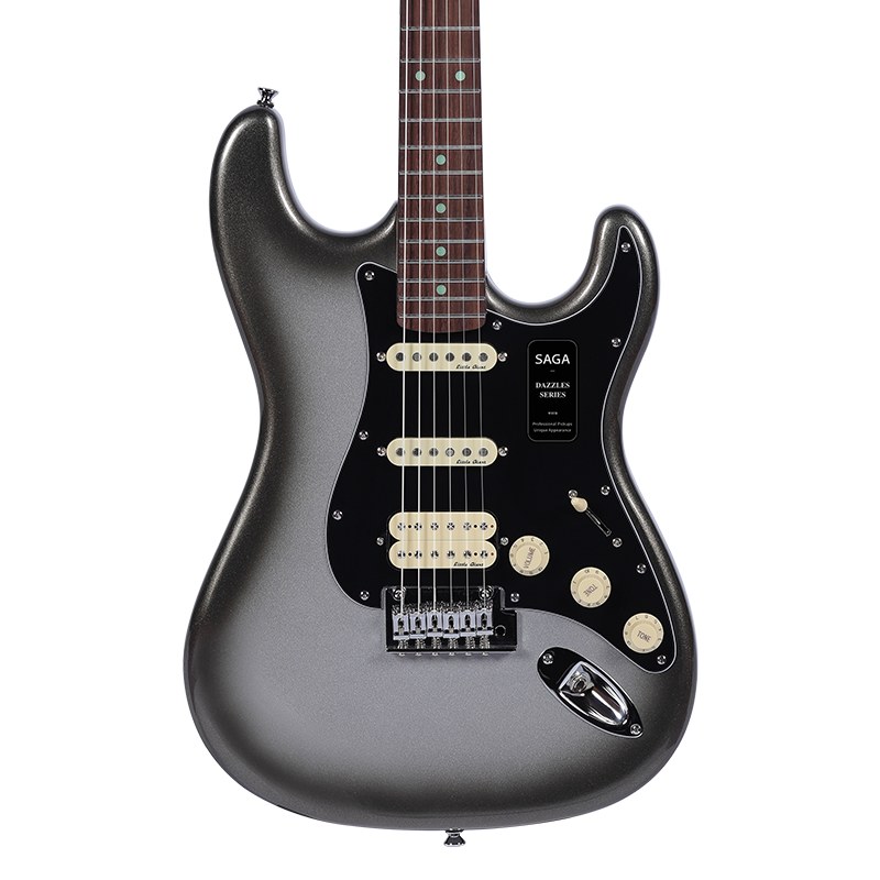 Gitara elektryczna SAGA Dazzles Mercury Gray (HSS)