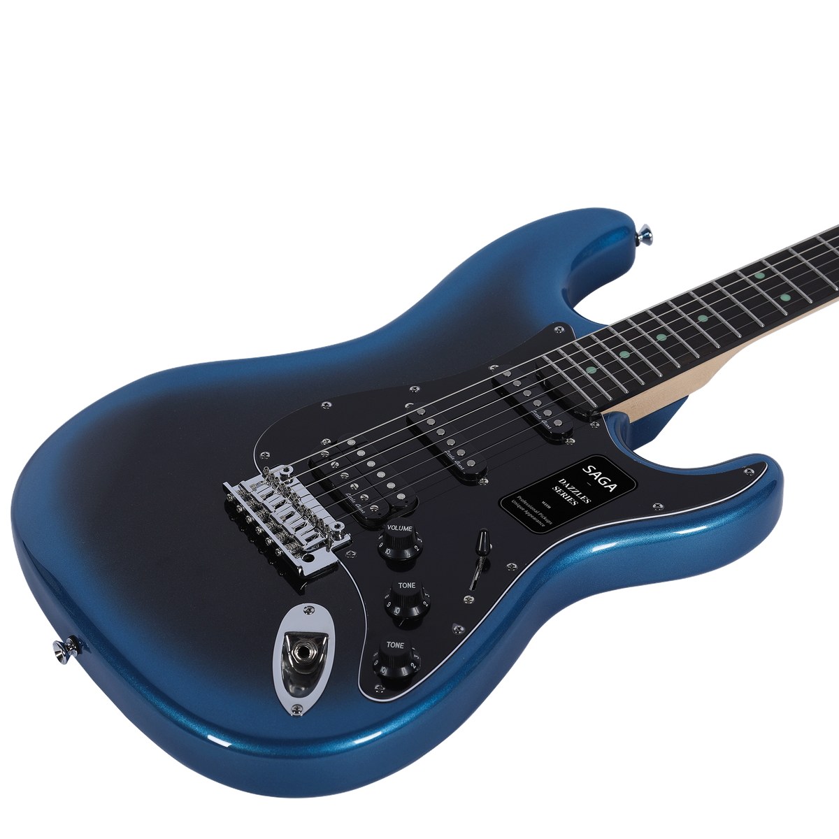 Gitara elektryczna SAGA Dazzles Dark Night Blue (HSS)