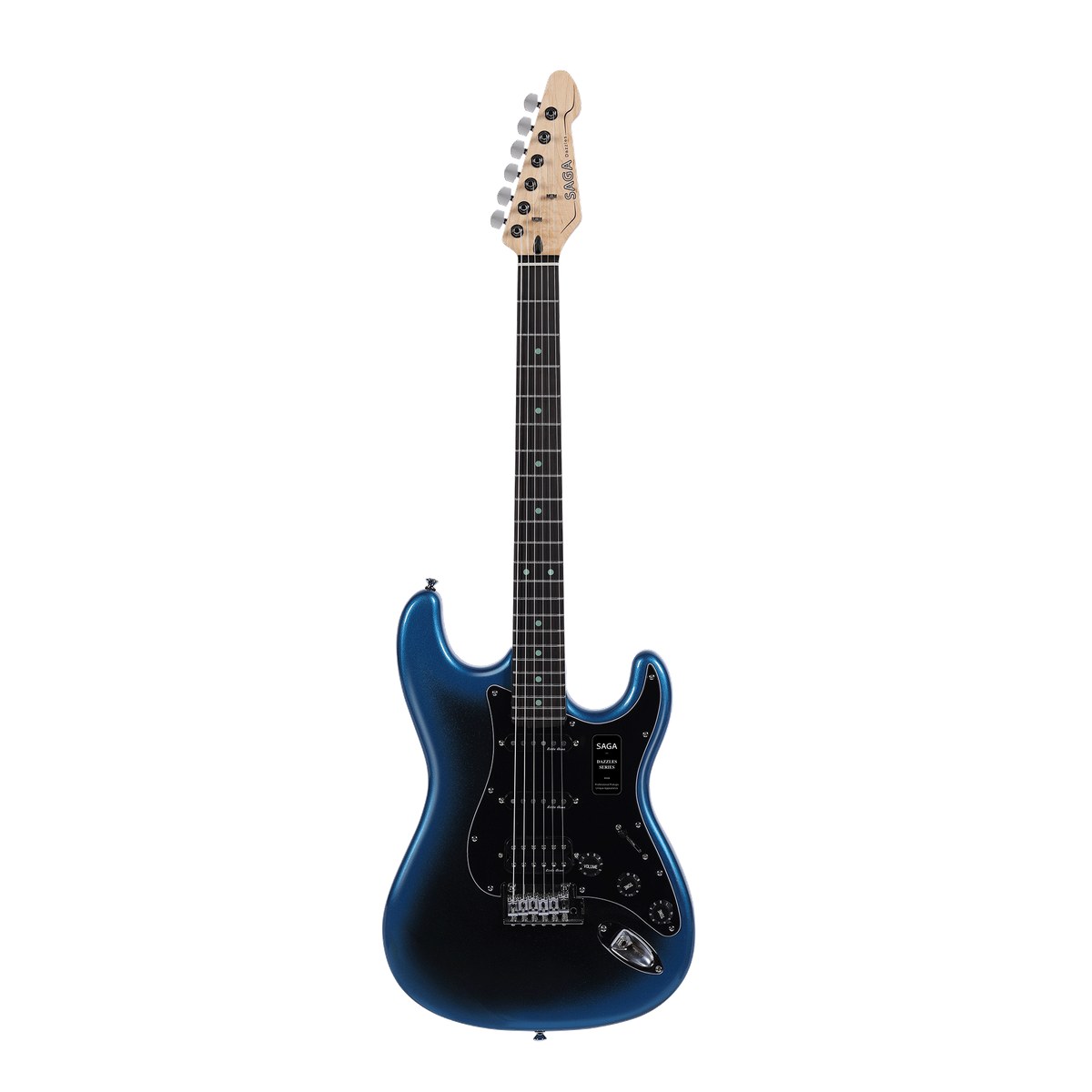 Gitara elektryczna SAGA Dazzles Dark Night Blue (HSS)