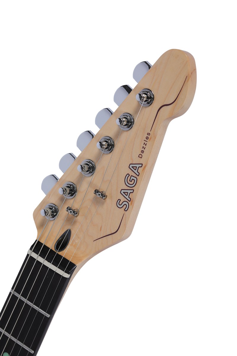 Gitara elektryczna SAGA Dazzles Dark Night Blue (HSS)