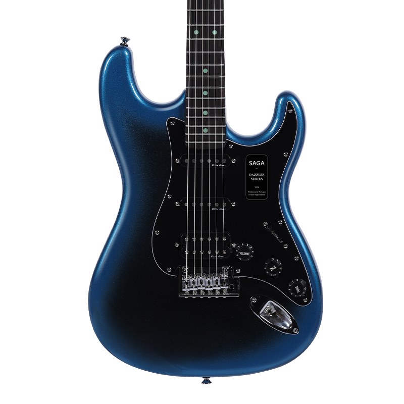 Gitara elektryczna SAGA Dazzles Dark Night Blue (HSS)