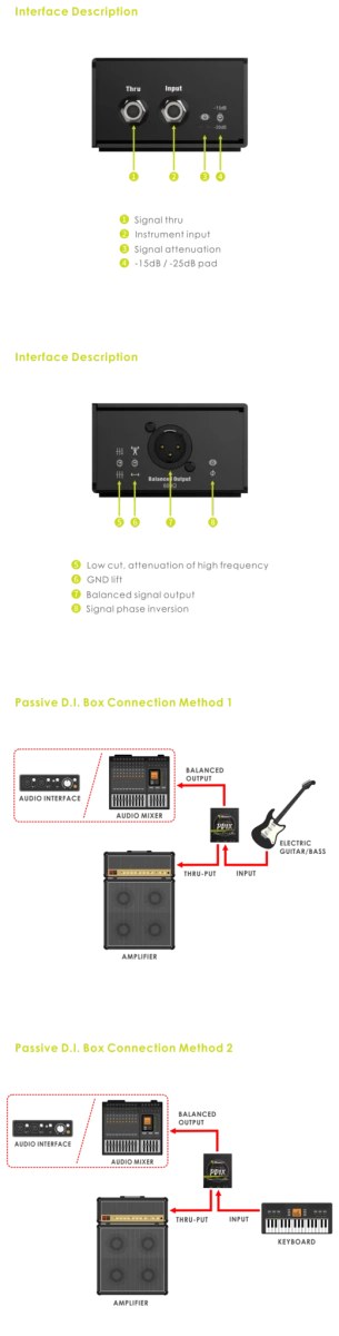 Pasywny DI-Box Musontek PD1X